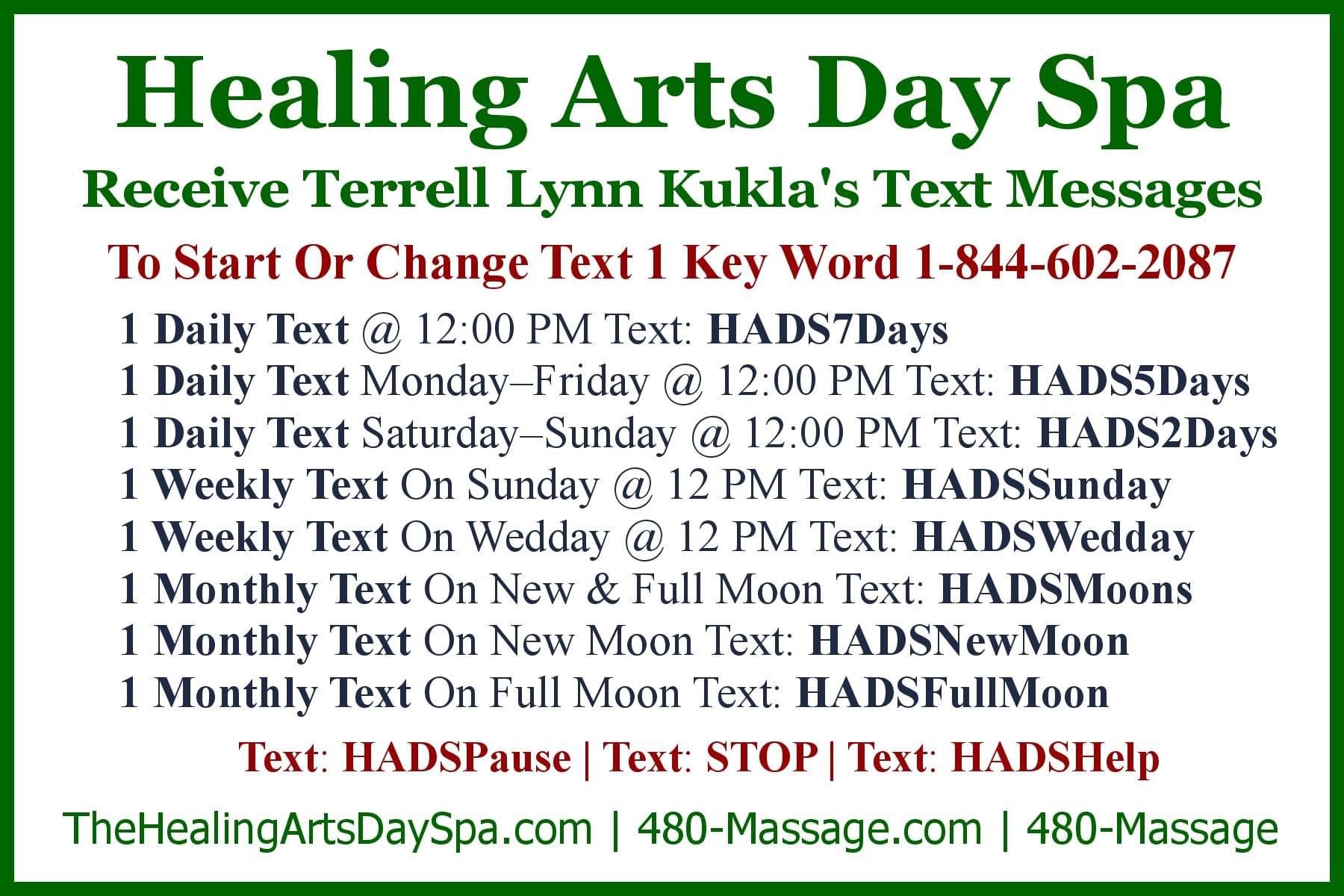 Healing Arts Day Spa, The Healing Arts Day Spa, A Healing Arts Day Spa, Terrell Lynn, Terrell Lynn Kukla, Russell Kukla, Russell warren Kukla, 480--Massage, 480-Massage.com, Jurlique, Jurlique Organic Spa Facials, RWK2TLK.US, TLK2RWK.US